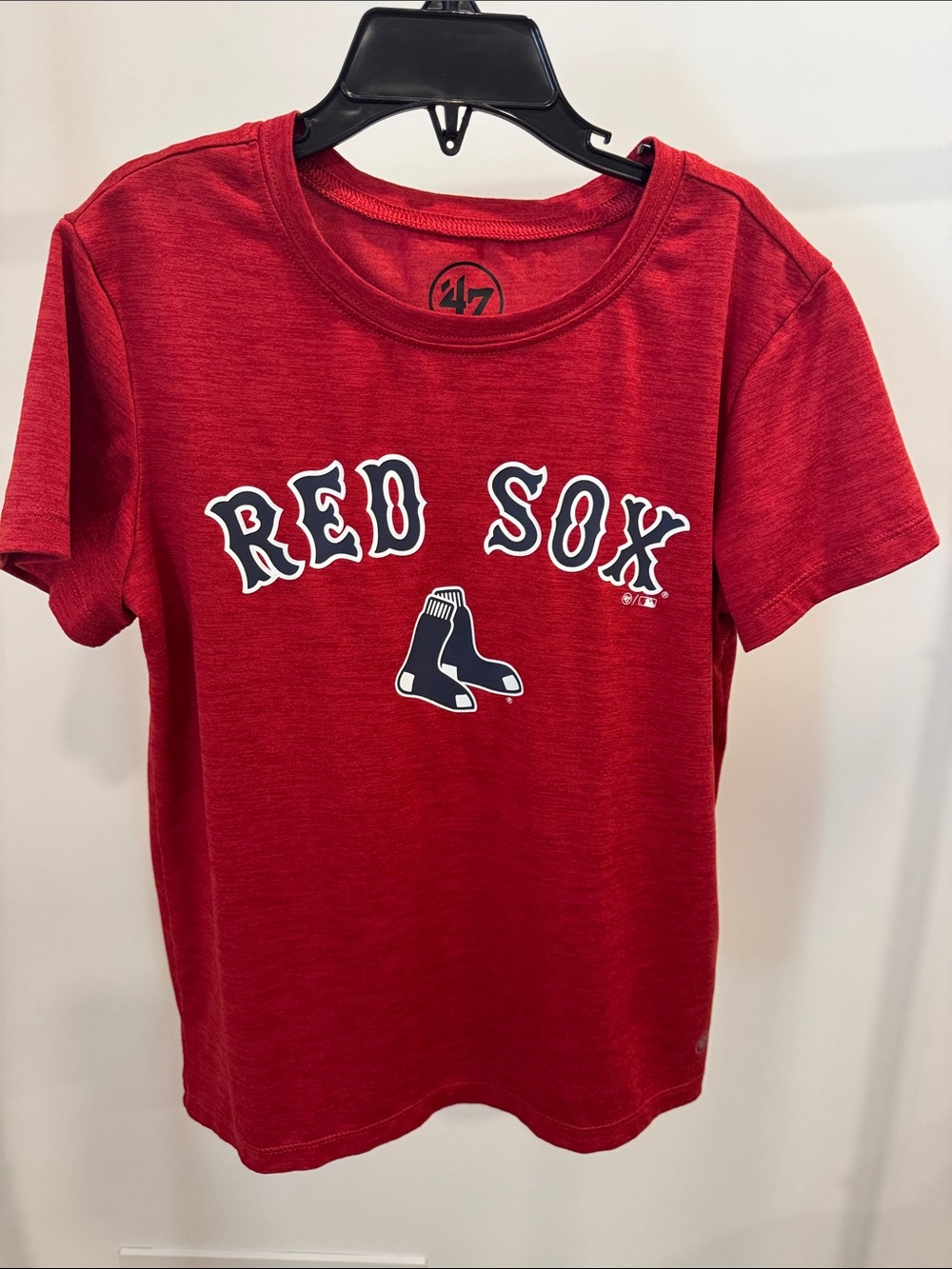 47 Brand Kids Red 'Red Sox' Logo Tee with Navy Accent